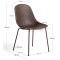 Стул La Forma QUINBY CC1222PL10 Коричневый-10-thumb