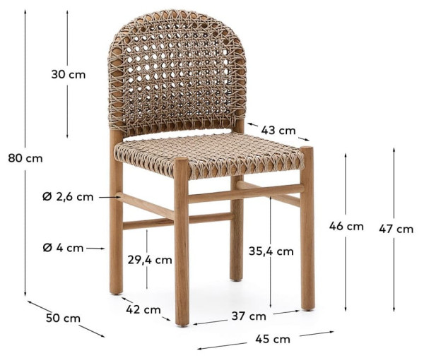 Стілець La Forma Tavira C00054FN12-11