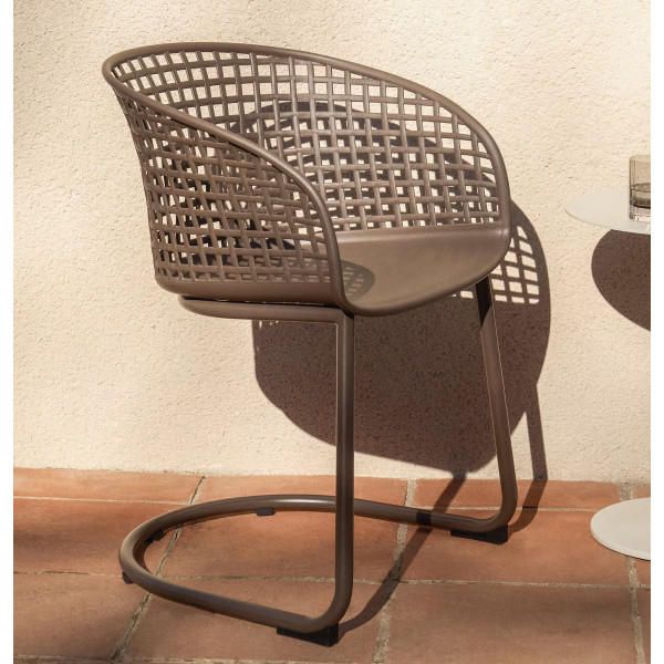 Вуличний стілець La Forma Tenaro O00613PL09 Коричневий-0