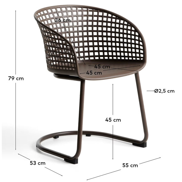 Вуличний стілець La Forma Tenaro O00613PL20 Зелений-9