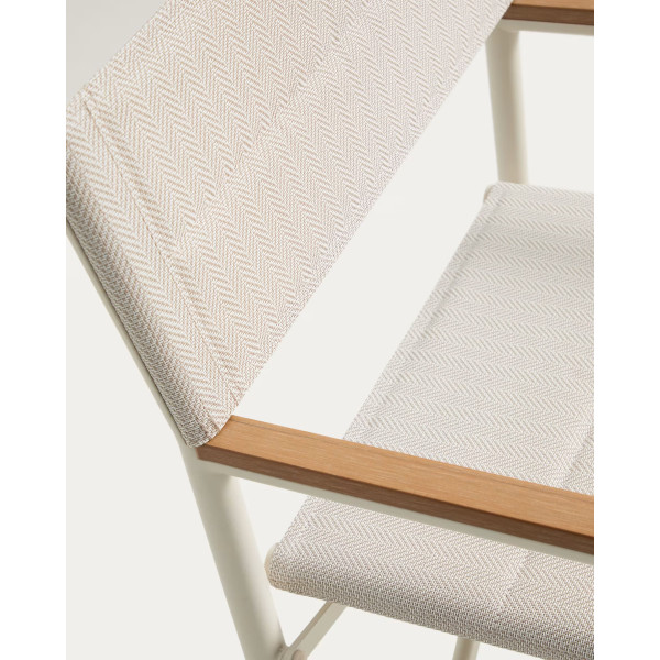 Складний вуличний стілець La Forma Tisno C00336TL12 Екрю-12