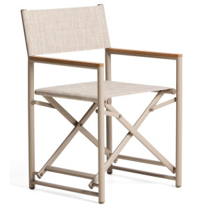 Складной уличный стул La Forma Tisno C00337TL39 Бежево-серый