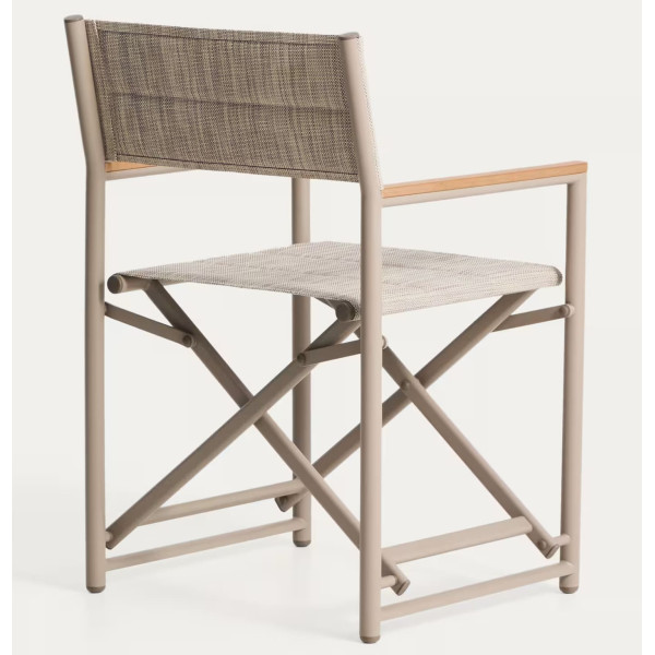 Складной уличный стул La Forma Tisno C00337TL39 Бежево-серый-7