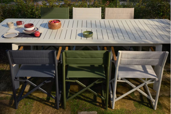 Складной уличный стул La Forma Tisno C00337TL39 Бежево-серый-4