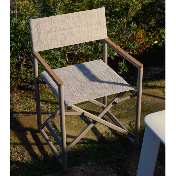 Складной уличный стул La Forma Tisno C00337TL39 Бежево-серый-1