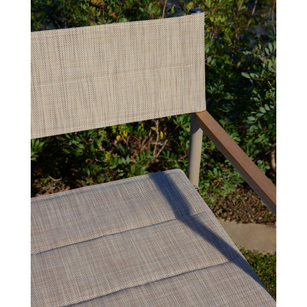 Складной уличный стул La Forma Tisno C00337TL39 Бежево-серый-8