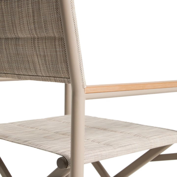 Складной уличный стул La Forma Tisno C00337TL39 Бежево-серый-13