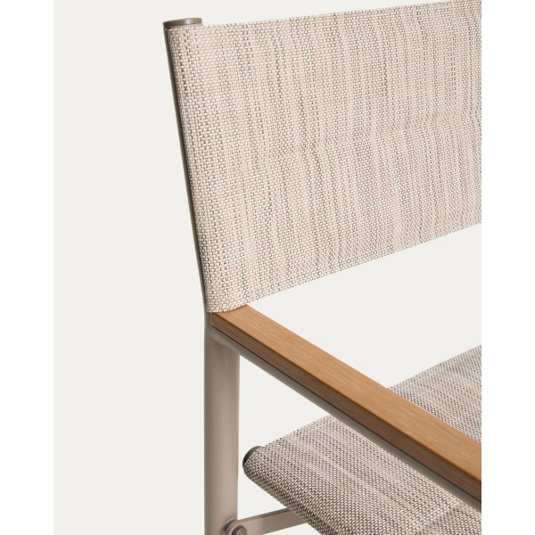 Складной уличный стул La Forma Tisno C00337TL39 Бежево-серый-12