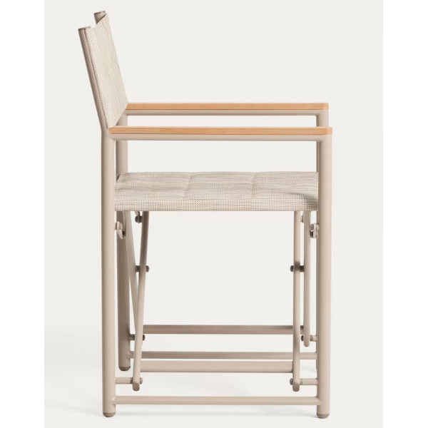 Складной уличный стул La Forma Tisno C00337TL39 Бежево-серый-6