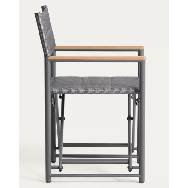 Складной уличный стул La Forma Tisno O00682TL15 Серый-7