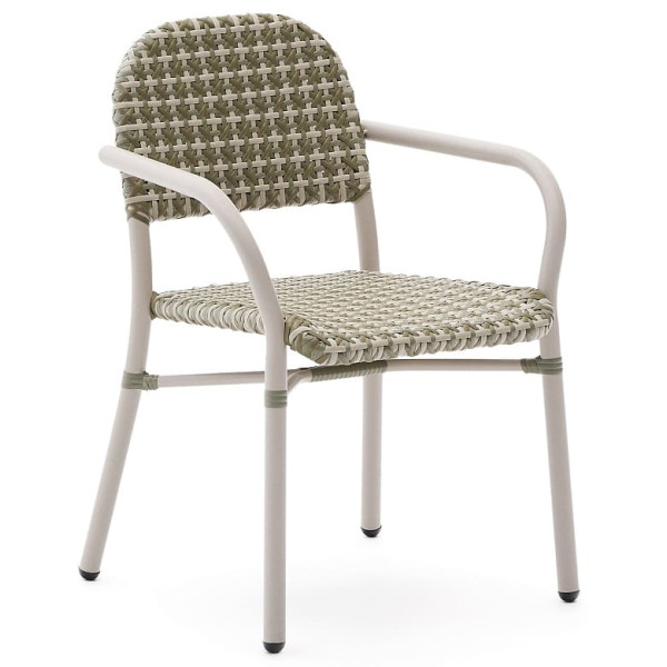 Садовый стул La Forma Tuccia O00110NW20 Бежево-зеленый-0