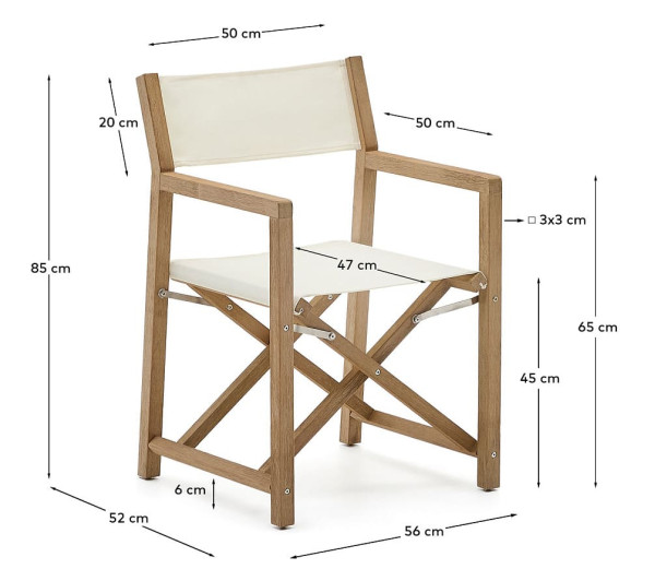 Стул складной La Forma Vilara C00165FA05 Белый-11