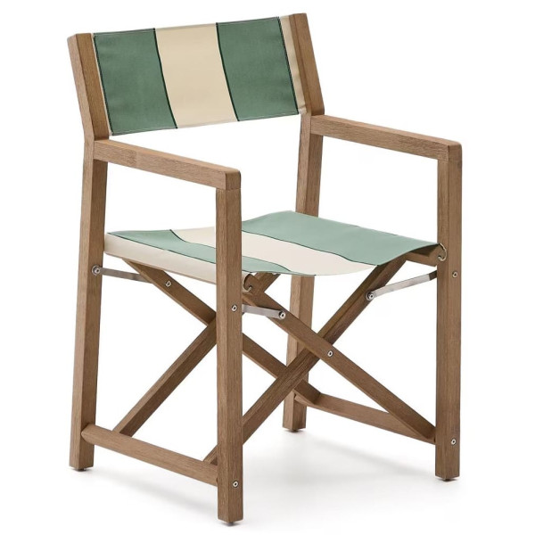 Стул складной La Forma Vilara CC00161AL06 Зеленый/бежевый-0