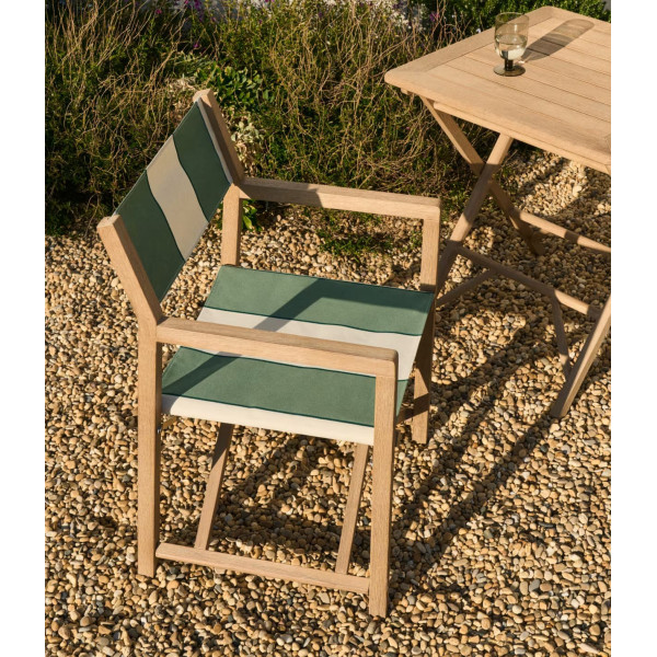 Стул складной La Forma Vilara CC00161AL06 Зеленый/бежевый-2