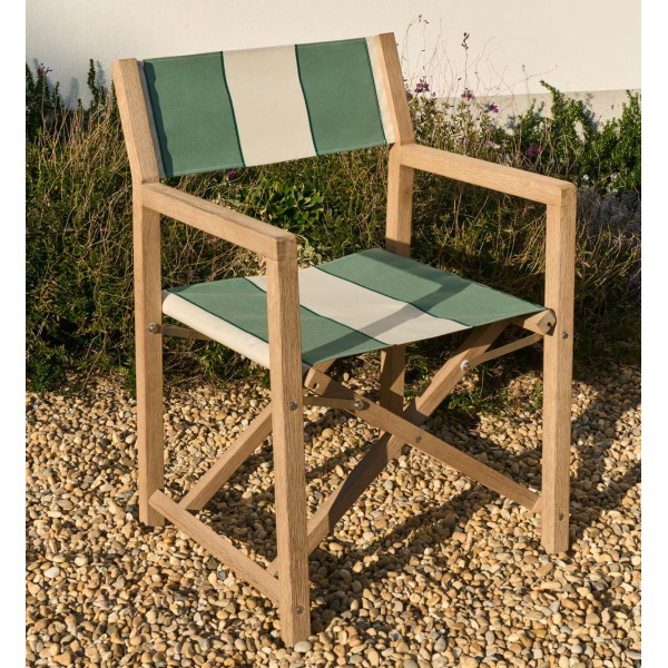 Стул складной La Forma Vilara CC00161AL06 Зеленый/бежевый-1