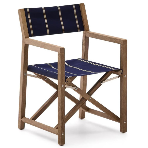 Стул складной La Forma Vilara CC00161HK25 Синий/бежевый-0