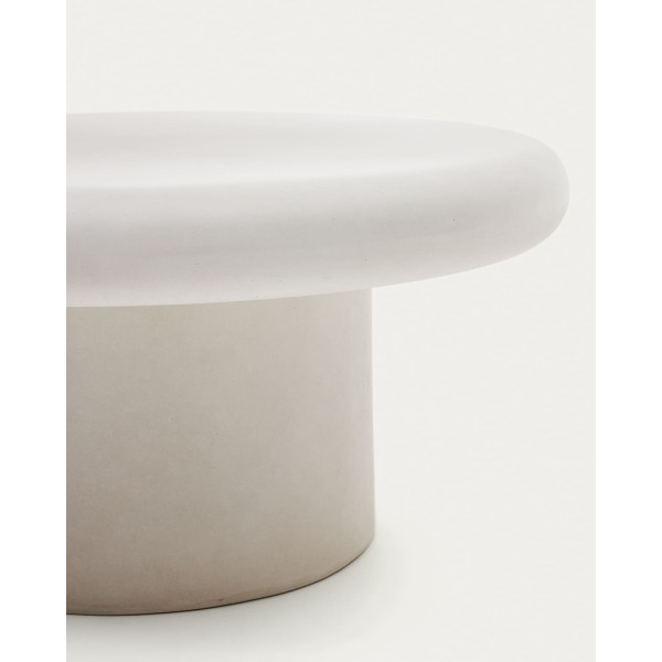 Журнальний стіл La Forma ADDAIA J0300078PR05 Білий цемент Ø 90 см-4
