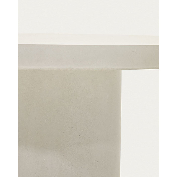 Стіл обідній La Forma AIGUABLAVA J0100043PR05 Білий цемент Ø 120 см-3