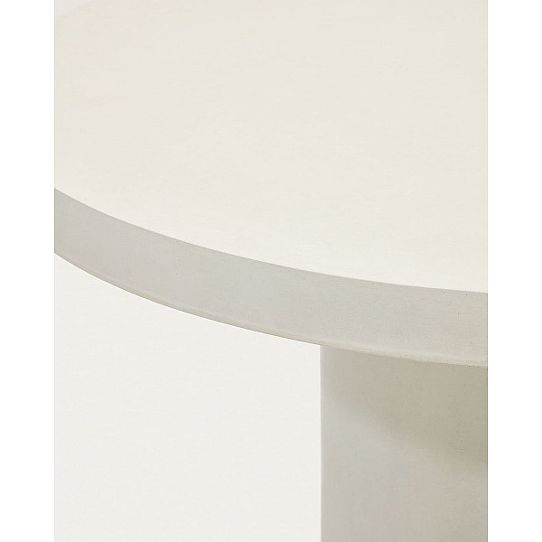 Стіл обідній La Forma AIGUABLAVA J0100043PR05 Білий цемент Ø 120 см-2