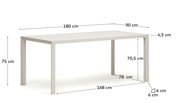 Обеденный стол La Forma CULIP J0100008NN02 Белый 90х180 см-8