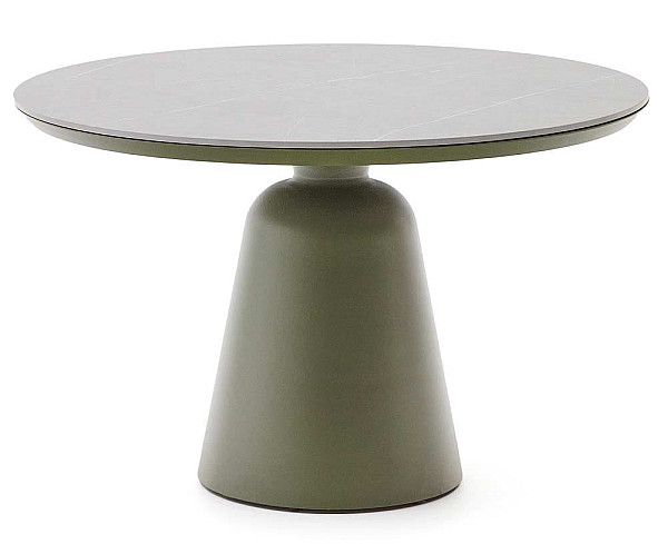Обідній стіл La Forma TUDONS J0100060NN06 Зелений Ø 120 см-0