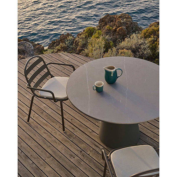 Обідній стіл La Forma TUDONS J0100060NN06 Зелений Ø 120 см-1