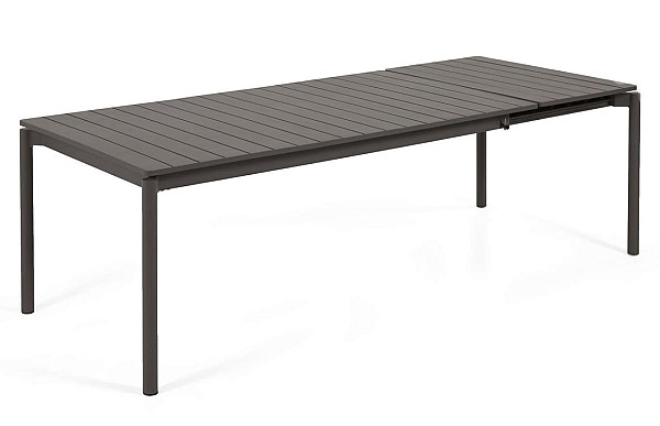 Розкладний обідній садовий стіл La Forma ZALTANA CC6031R02 Темно-сірий 180 (240) x 100 см-5