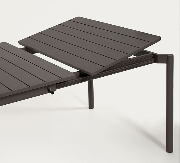 Розкладний обідній садовий стіл La Forma ZALTANA CC6031R02 Темно-сірий 180 (240) x 100 см-6