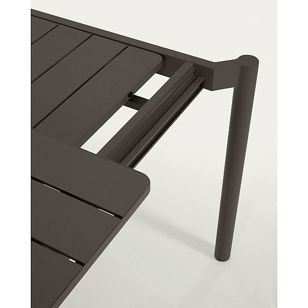 Розкладний обідній садовий стіл La Forma ZALTANA CC6031R02 Темно-сірий 180 (240) x 100 см-7