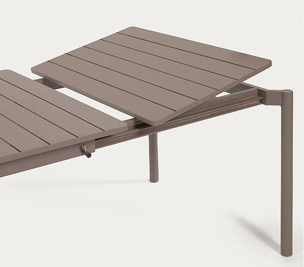 Раскладной обеденный садовый стол La Forma ZALTANA CC6031R10 Коричневый 180 (240) x 100 см-4