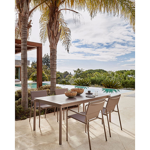 Раскладной обеденный садовый стол La Forma ZALTANA CC6031R10 Коричневый 180 (240) x 100 см-1
