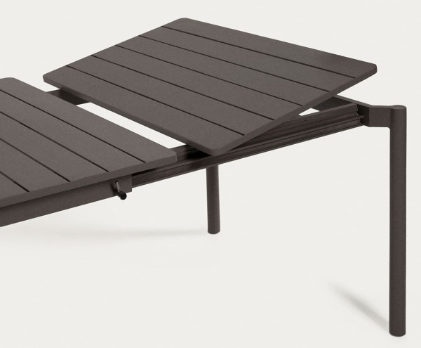 Раскладной обеденный садовый стол La Forma ZALTANA LH0722R02 Темно-серый 140 (200) x 90 см-4