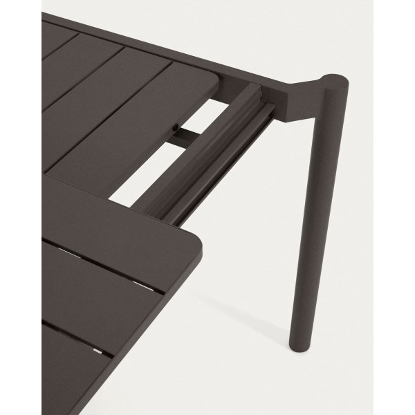 Раскладной обеденный садовый стол La Forma ZALTANA LH0722R02 Темно-серый 140 (200) x 90 см-6