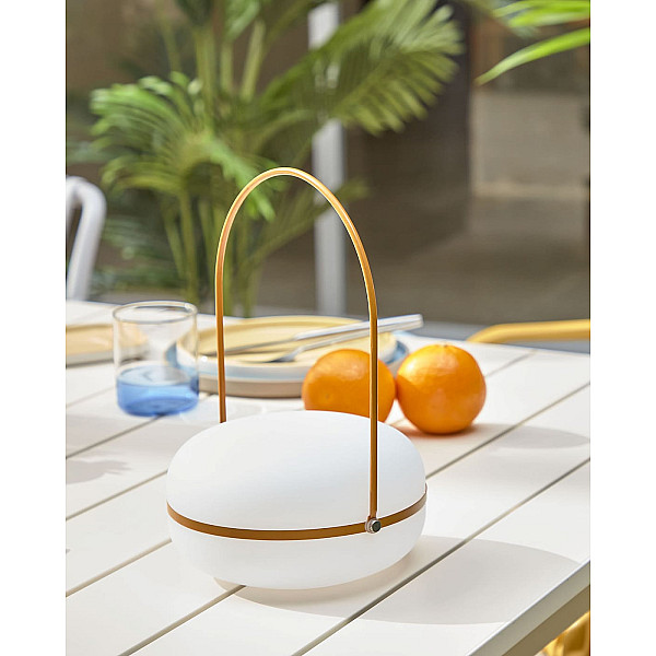 Розкладний обідній садовий стіл La Forma ZALTANA LH0722R33 Білий 140 (200) x 90 см-5