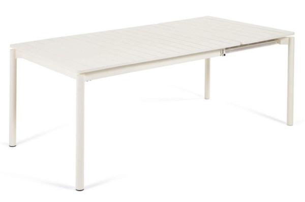 Розкладний обідній садовий стіл La Forma ZALTANA LH0722R33 Білий 140 (200) x 90 см-8