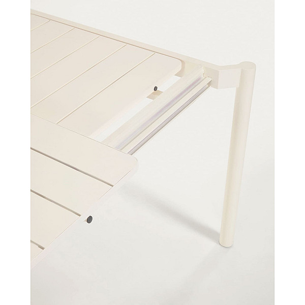 Розкладний обідній садовий стіл La Forma ZALTANA LH0722R33 Білий 140 (200) x 90 см-11