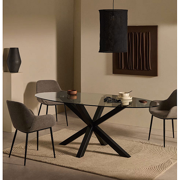 Овальный обеденный стол La Forma ARGO CC1355C05 Ø 200 x 100 см-0