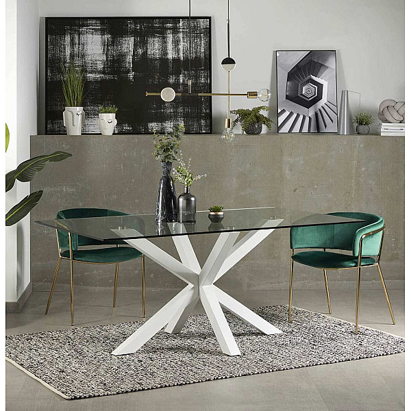 Обеденный стол La Forma ARYA 180х100 см Прозрачный C361C07-0