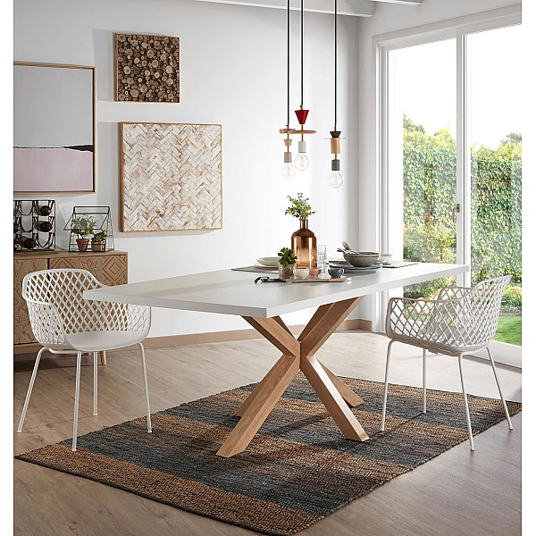 Обеденный стол La Forma ARYA 200х100 см Белый C429L05-0