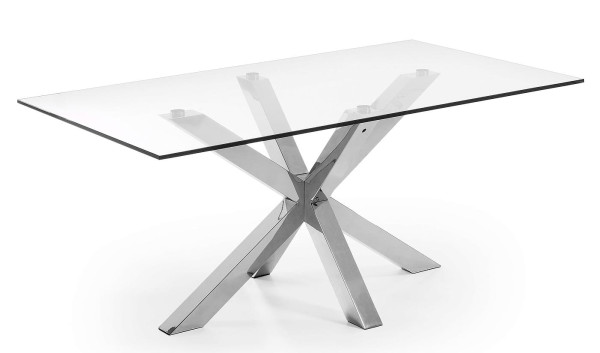 Обеденный стол La Forma ARYA 160х90 см Прозрачный C434C07-4
