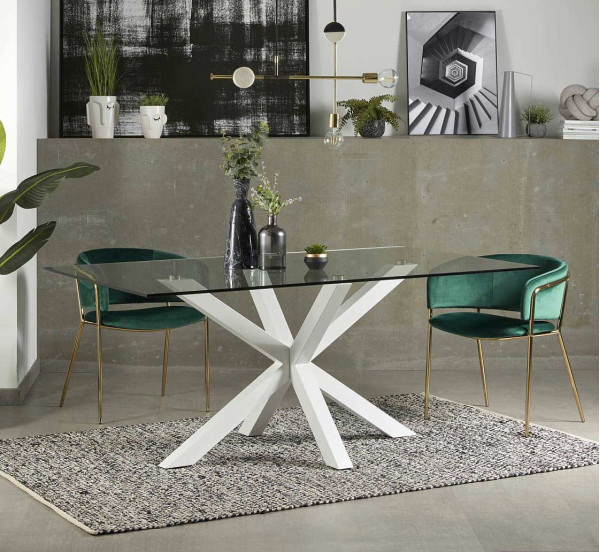 Обеденный стол La Forma ARYA 160х90 см Прозрачный C435C07-0