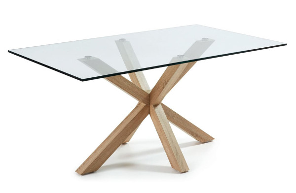 Обеденный стол La Forma ARYA 160х90 см Прозрачный C437C07-4