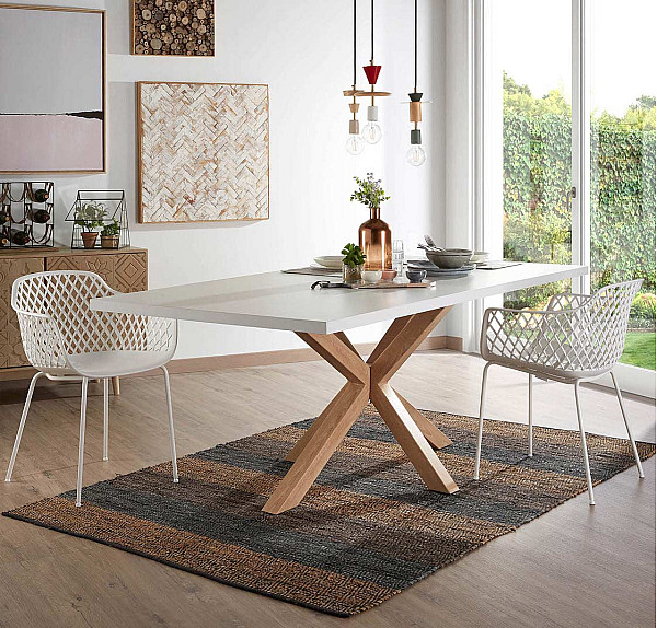 Обідній стіл La Forma ARYA 160х100 см Білий CC1311L05-0