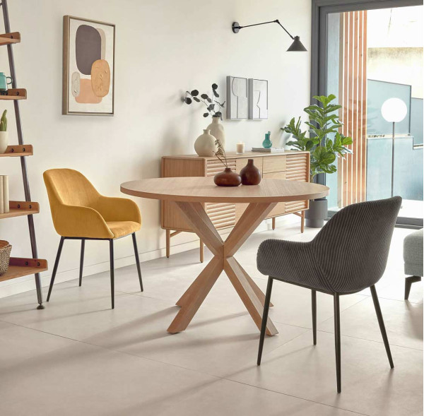 Обеденный стол La Forma ARYA 120 см Натуральный CC6020M46-0