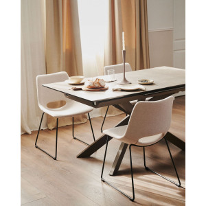 Розкладний обідній стіл La Forma ATMINDA 1416T03003KK15 Коричневий 160 (210) x 90 см