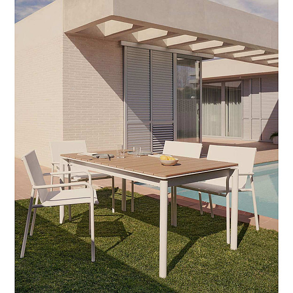 Розкладний обідній стіл La Forma CANYELLES J0200004MM46 180 (240) x 100 см-0