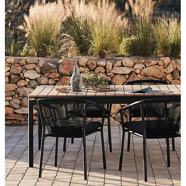 Розкладний обідній стіл La Forma CANYELLES J0200005MM46 140 (200) x 90 см-0