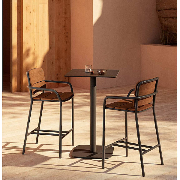 Барный стол La Forma DINA T09013HP01 Черный 60х60 см-0