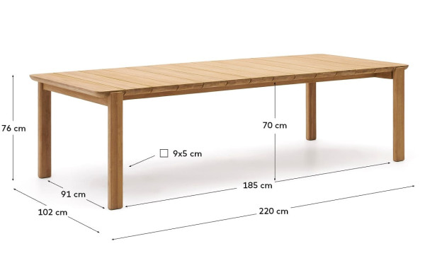 Cтіл обідній La Forma Icaro J0100092MM47 220х102 см-12