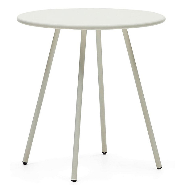 Обеденный стол садовый La Forma MONTJOI J0400004NN05 Белый Ø 70 см-2